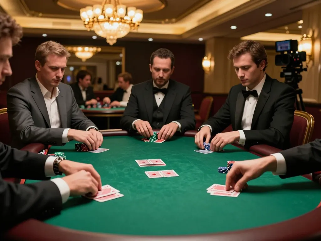 Players engaging in a high-stakes poker game at SC 88 casino.