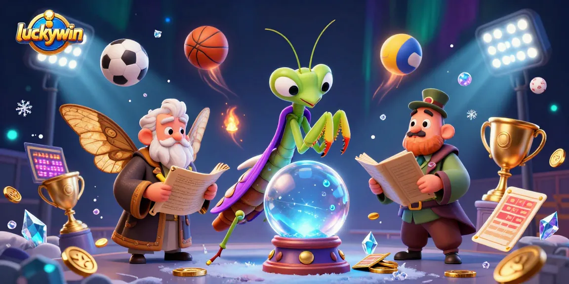 Engage in thrilling gameplay at luckywin, exploring vibrant casino elements and fortune teller characters.