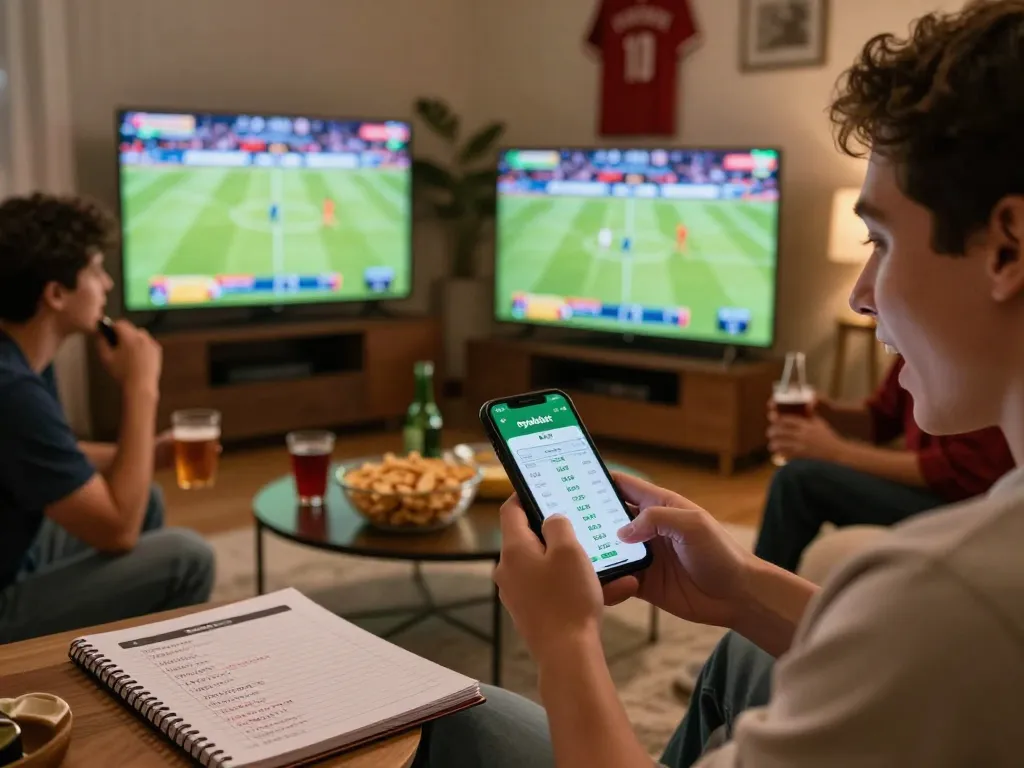 Experience the thrill of placing bets on nyalabet while enjoying a sports event with friends.