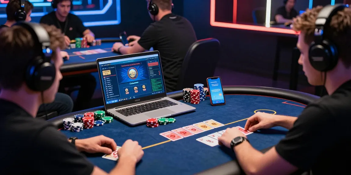 Experience the thrill of online poker with Alternatif Link Nagapoker in a competitive digital environment, showcasing engaged players and vibrant gameplay.