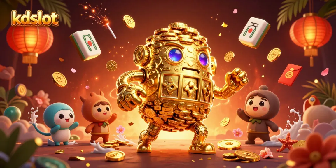 Engage with kdslot's exciting gameplay amidst golden golem and dynamic game elements.
