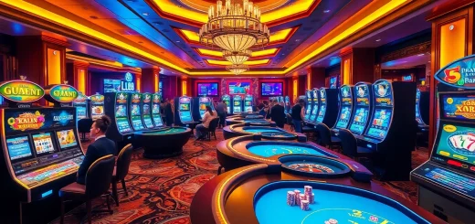 Experience thrilling gameplay at Lu88 with vibrant casino tables and engaging gaming interfaces.