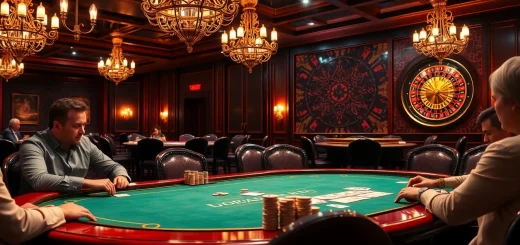Experience the thrill of high-stakes gaming at 68VIP with luxurious casino elements.