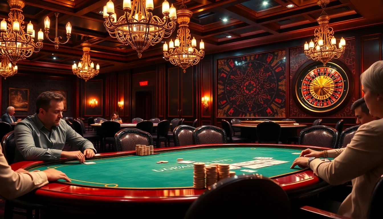 Experience the thrill of high-stakes gaming at 68VIP with luxurious casino elements.