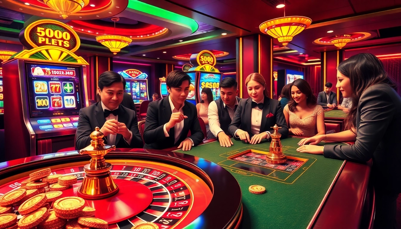 Experience the excitement of winning at the roulette table with https://nk88zz.bio/ featuring engaging players and vibrant casino elements.