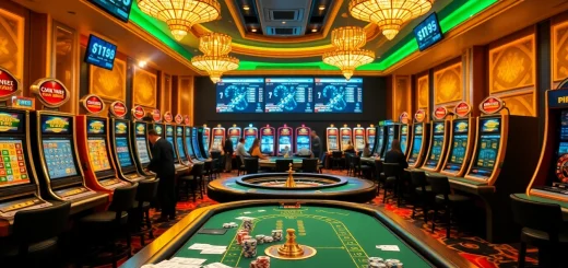 Experience the excitement of hidden wiki 2026 in a luxury casino environment filled with vibrant gaming tables.