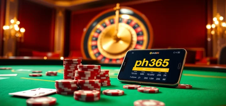 Experience thrilling casino action with ph365 as players engage at the vibrant table under luxurious lighting.