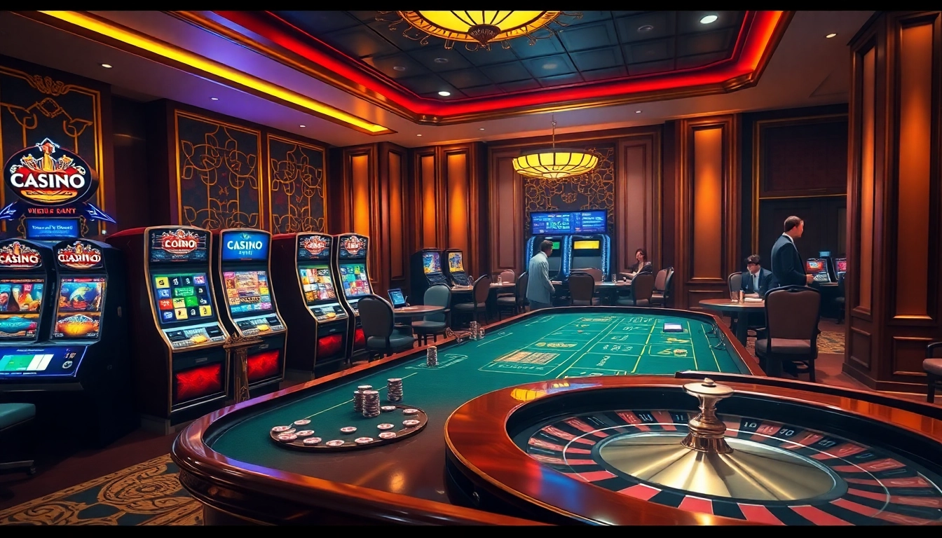 Players enjoying thrilling casino action at viral4d slot machines and gaming tables.