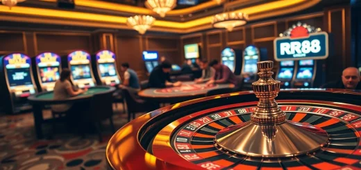 Players enjoying a thrilling roulette game at RR88's luxurious casino.