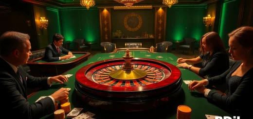 Players enjoying a thrilling roulette game at BDJL-themed casino table.