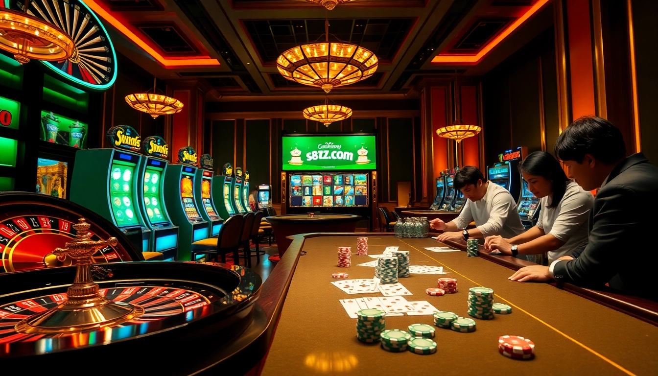 Experience the thrill of gambling with s8cz.com at a luxurious casino featuring roulette, slots, and poker.