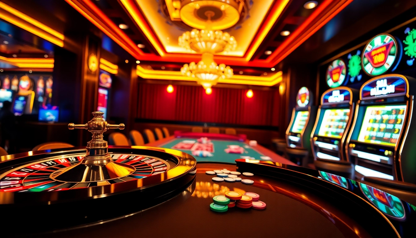 Lauthaitv enhances thrilling gambling experiences at glamorous casino tables with poker chips.