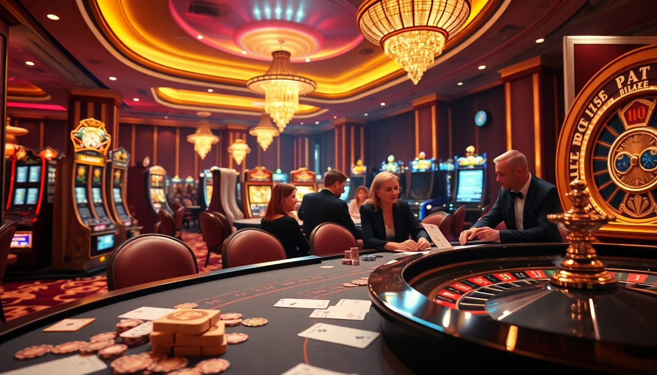 SODO captures the excitement of a luxurious casino with engaged gamblers at roulette and poker tables.