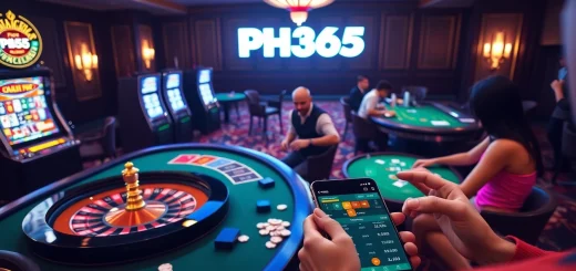 Experience exciting games at PH365's premier online casino, featuring vibrant tables and thrilling action.