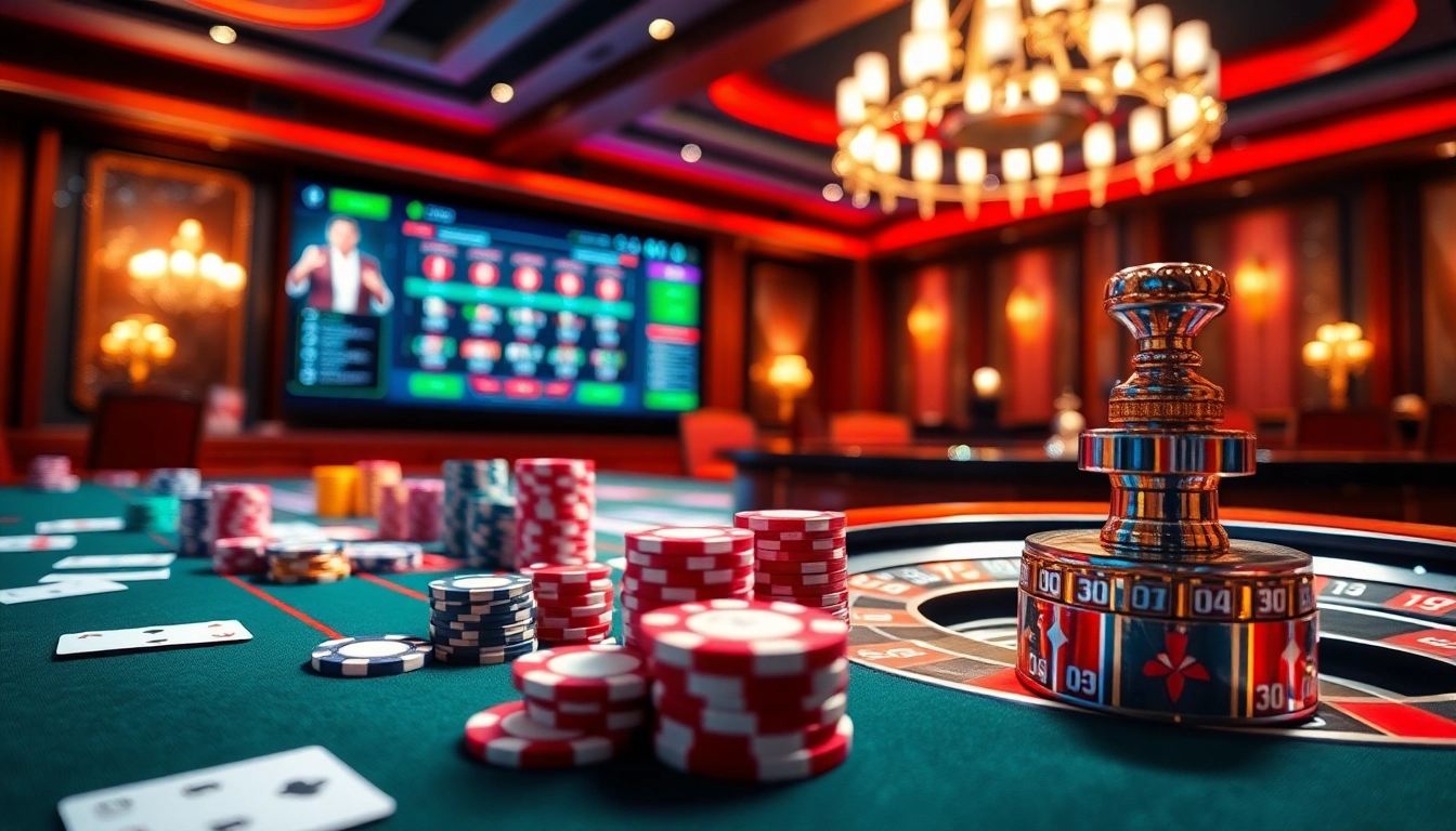 Experience thrilling gameplay at https://789wins1.net/ with vibrant casino visuals featuring poker chips and roulette excitement.