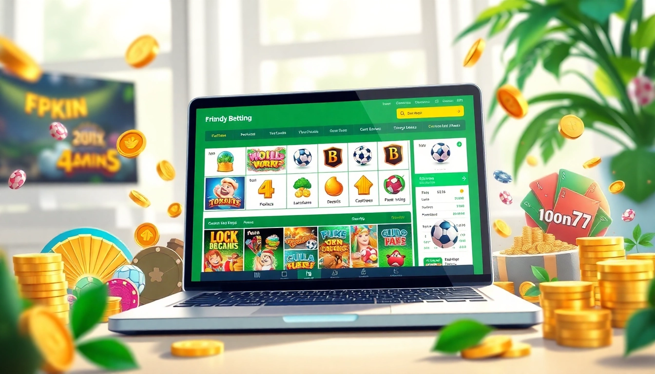 FFWIN online betting platform showcasing user-friendly interface and various gaming options