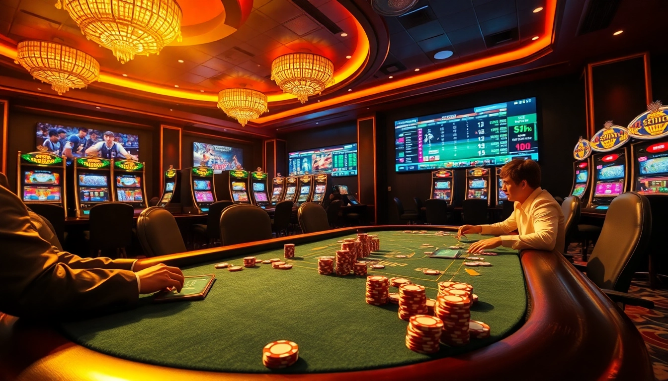 Bongdalu platform enriching the excitement of high-stakes poker with vibrant chips and classy casino atmosphere.