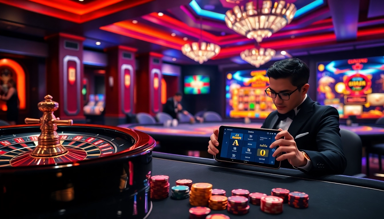 Engage in thrilling lô đề uy tín gameplay with vibrant casino tables and dynamic online interfaces.