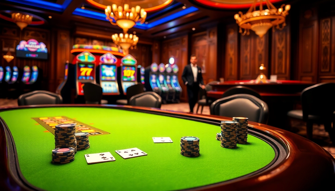 Experience thrilling gaming action at Cổng Game DEBET filled with excitement and vibrant casino visuals.