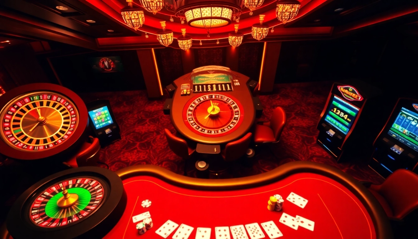 Experience the thrill of https://mm88.today/ with vibrant online gambling visuals featuring roulette, slots, and poker tables.