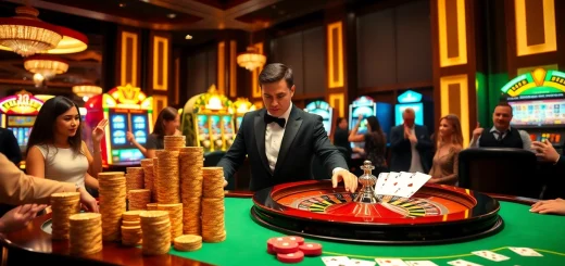 Exciting roulette action at 123win casino with vibrant players and luxury details.