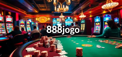 Experimenta la emoción en 888jogo con apostadores profesionales en mesas de altas apuestas y coloridas máquinas tragamonedas.