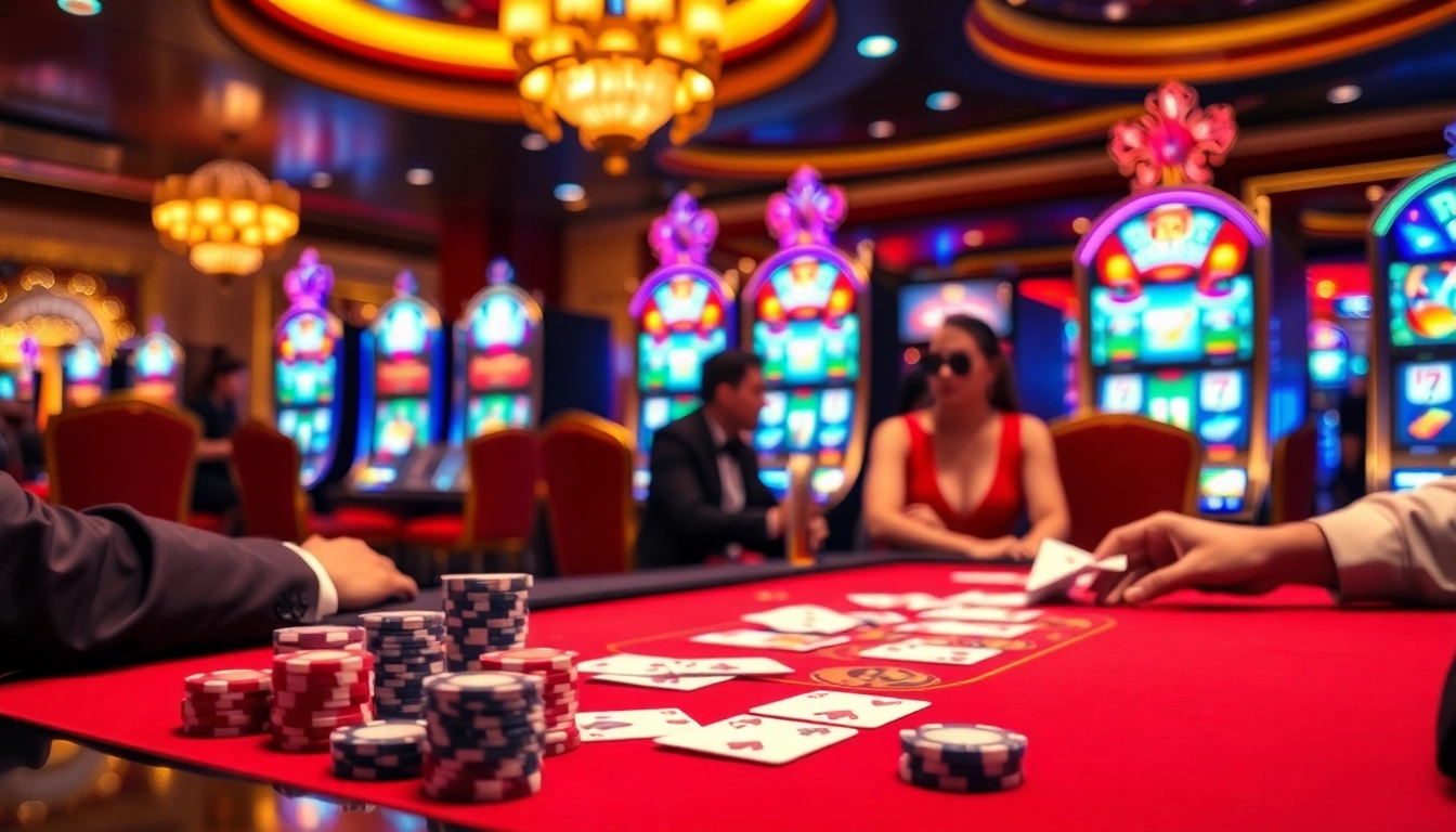 Engaged players experience the thrill of gambling at Rikvip’s luxurious casino tables.