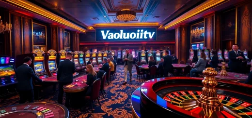 Experience high-stakes fun with Vaoluoitv at an elegant casino, rich in excitement and luxury.