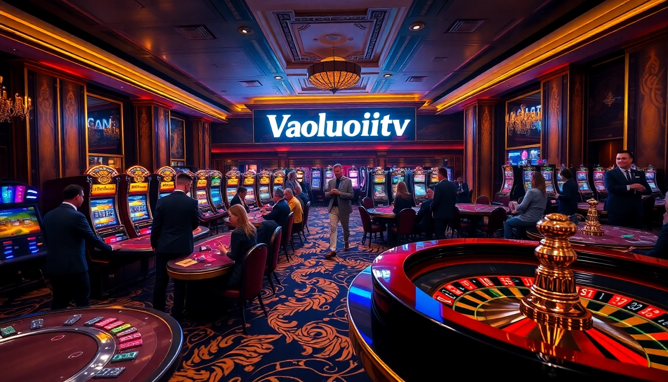 Experience high-stakes fun with Vaoluoitv at an elegant casino, rich in excitement and luxury.