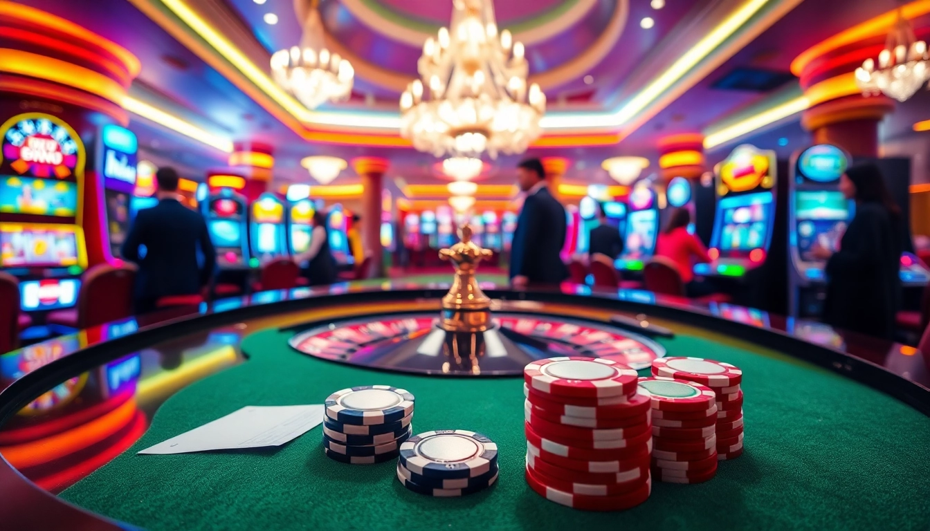 Experience the thrill of winning at the RR88 casino with vibrant games and luxurious atmosphere.