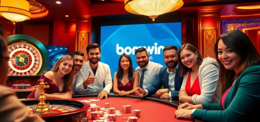 Engage with the bomwin platform amid an exciting casino atmosphere with poker and roulette.