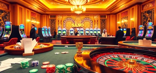 Engage with the mm88 casino experience featuring vibrant gaming tables and colorful poker chips.