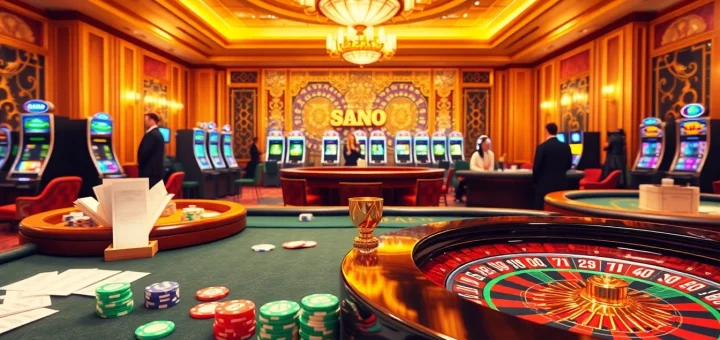 Engage with the mm88 casino experience featuring vibrant gaming tables and colorful poker chips.