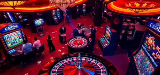 Lô đề trực tuyến players enjoying a thrilling online gambling experience with vibrant casino elements.