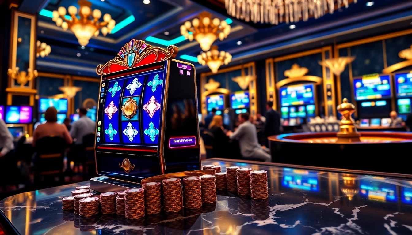 Experience the thrill of https://www.kursiguru.com/gambar-mewarnai/ as players engage with a luxury casino slot machine.