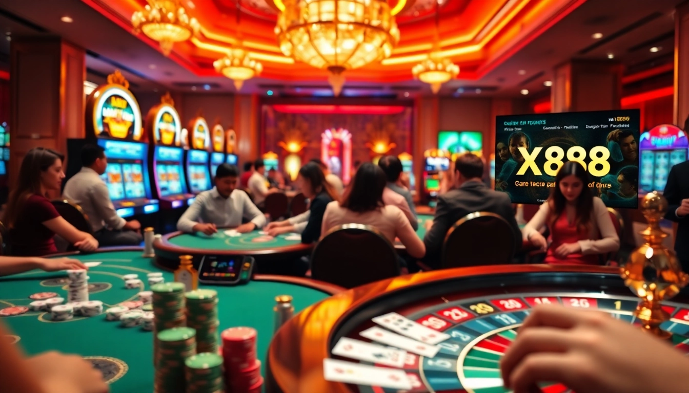 Experience thrill and excitement at xn88 com with high-stakes poker, vibrant slot machines, and roulette wheels.