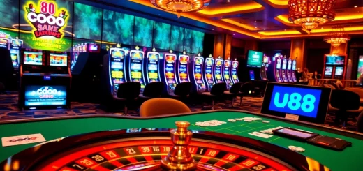Experience thrilling gameplay at u 888 with vibrant casino tables and engaging slot machines.