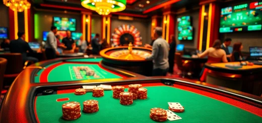 Excited gamblers placing bets at PG88 casino tables, showcasing luxury and gambling action.