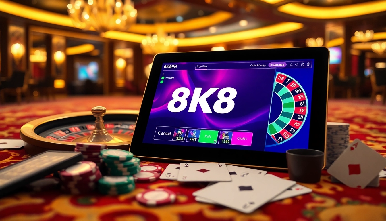 Experience thrilling gameplay at 8K8 PH with vibrant visuals of casino action.