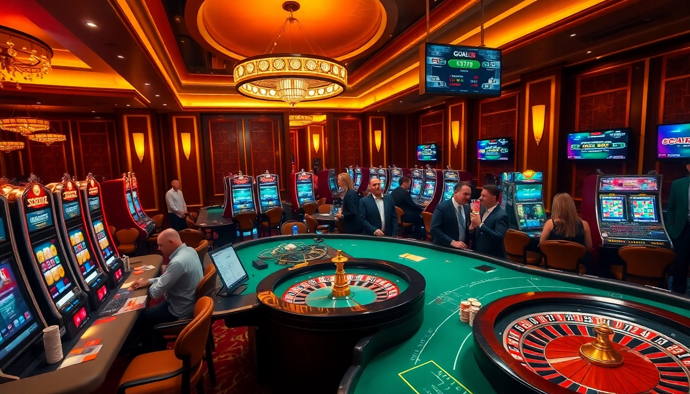 Experience the thrill of gambling at Goal123 with dealers and vibrant games.