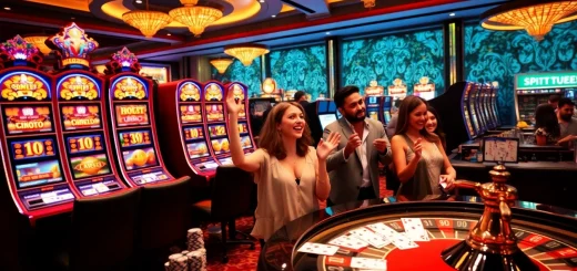 Experience thrilling gameplay at 7hh, featuring vibrant slot machines and engaging table games.