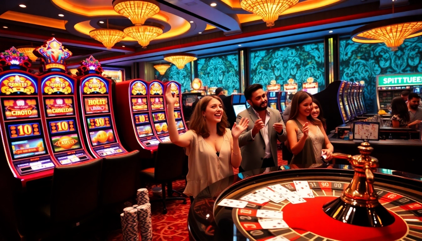 Experience thrilling gameplay at 7hh, featuring vibrant slot machines and engaging table games.