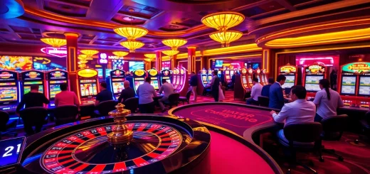 Players enjoying an exhilarating poker game at a casino, emphasizing the ok365pp platform for online gambling.