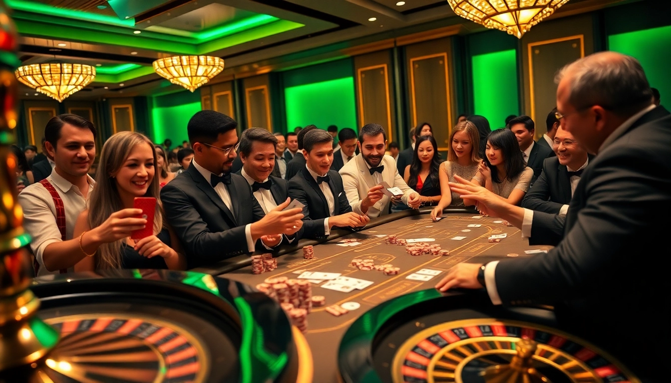 Experience the thrill of luck88 at a luxurious blackjack table filled with excitement and vibrant energy.