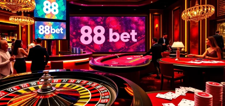 Experience the excitement of gambling at 88bet with a vibrant casino scene.