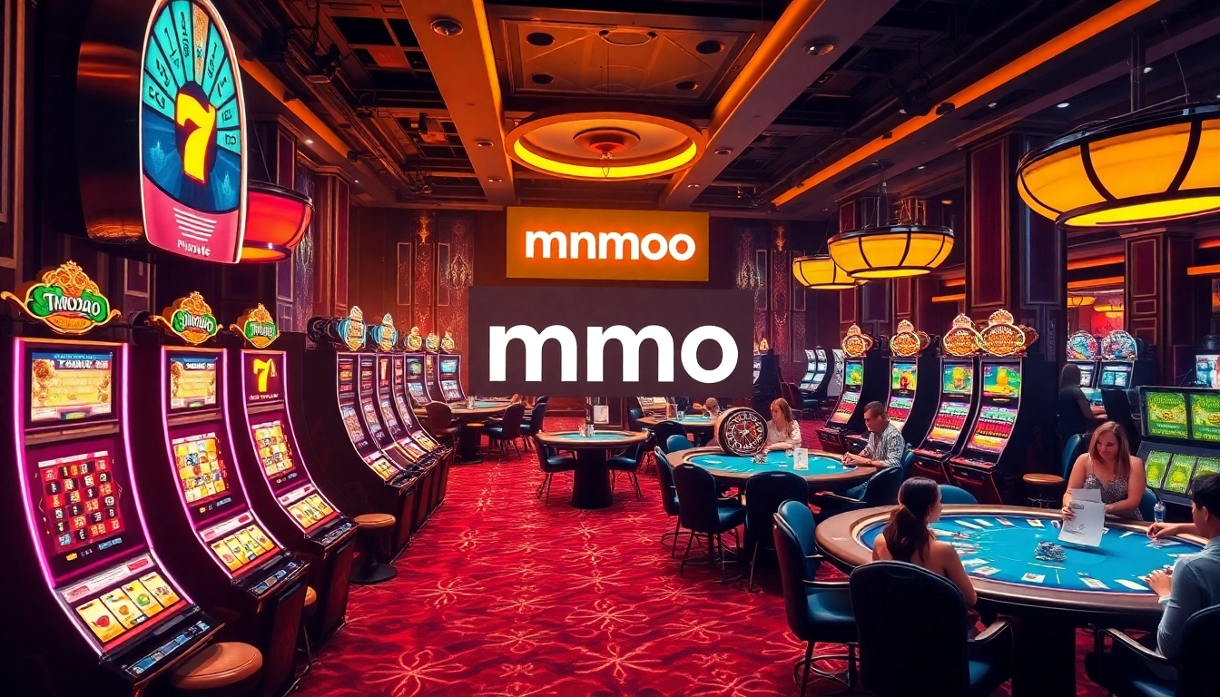 Experience the excitement of mmoo gambling with vibrant slot machines and poker action.