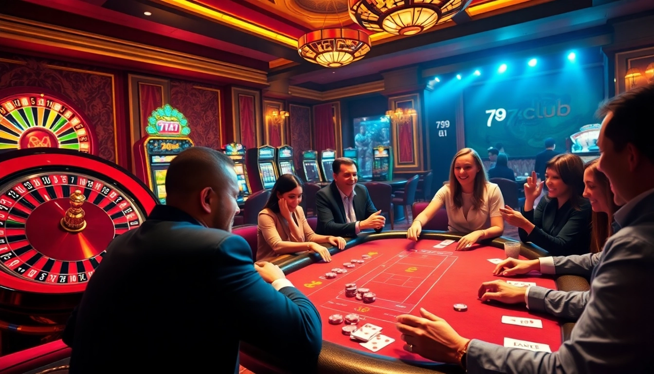 Engaging players at 789club enjoy a lively casino scene with roulette and poker.