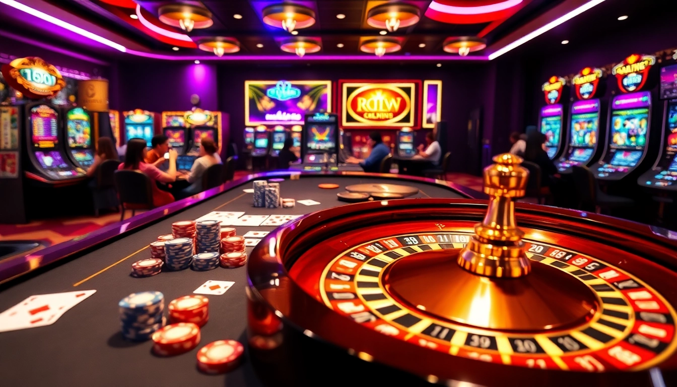 Experience the excitement of online gambling at 88i with vibrant tables, cards, and slot machines.