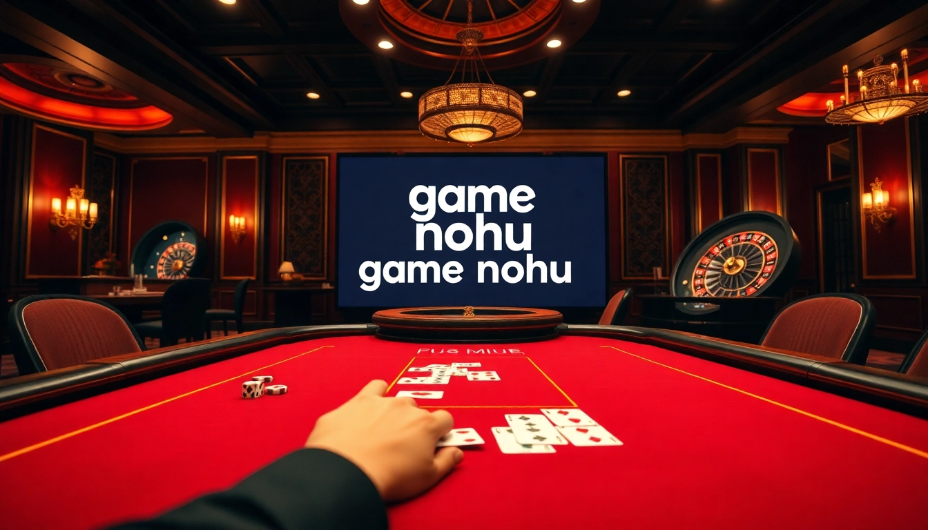 Experience the excitement of game nohu with a thrilling casino table and elegant gameplay elements.