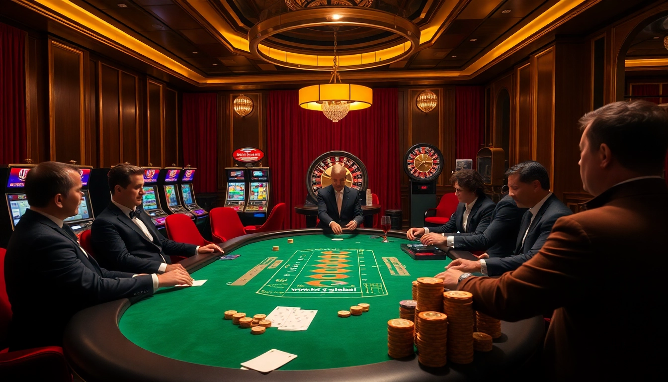 Experience thrilling games of chance at https://www.kjc.global/ with vibrant poker tables and slot machines.